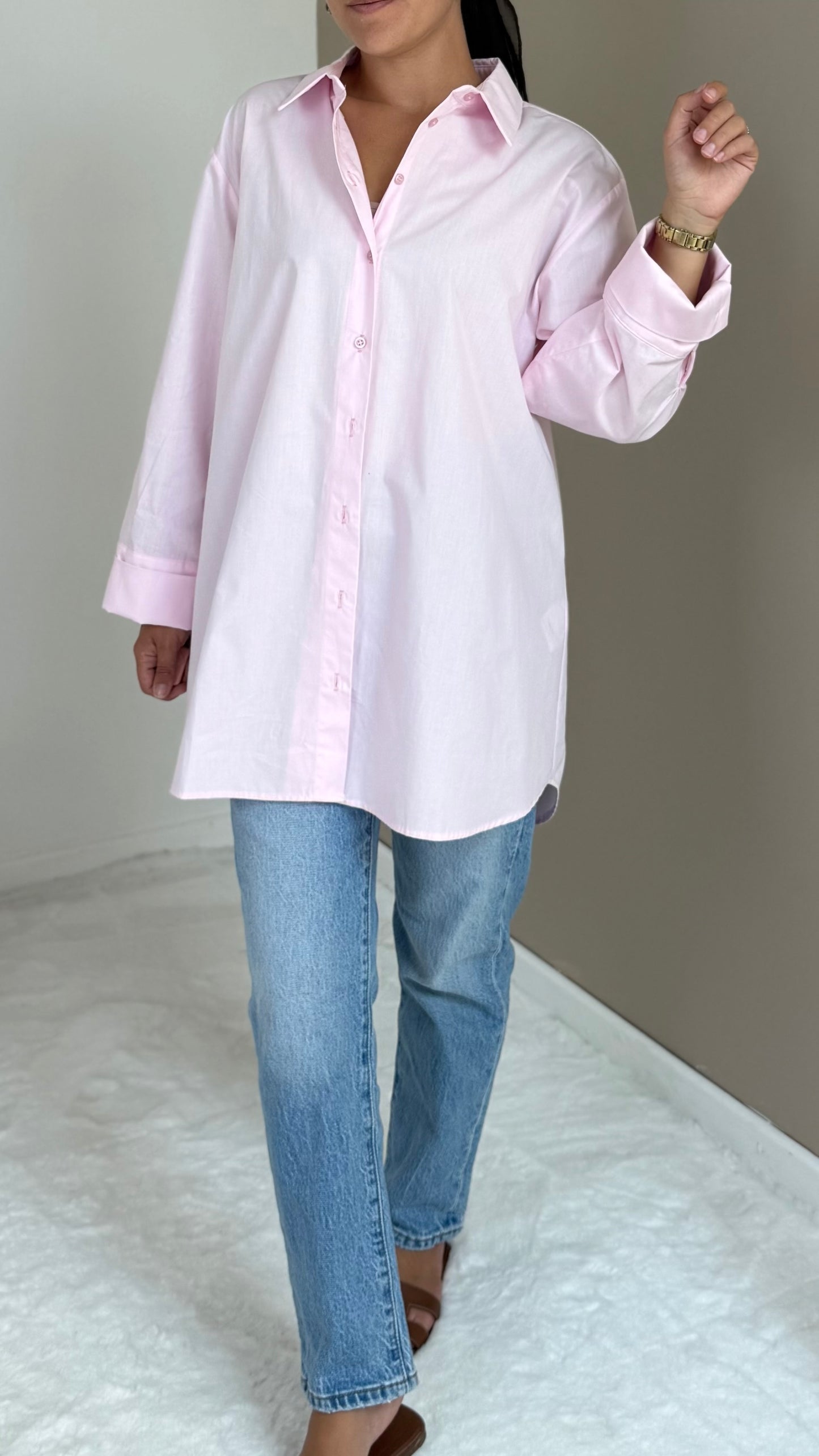 CHEMISE OVERSIZED ROSE