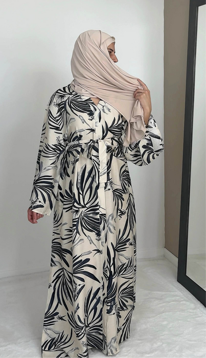 LONG BLACK PATTERN DRESS
