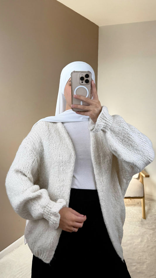 BEIGE WOOL VEST