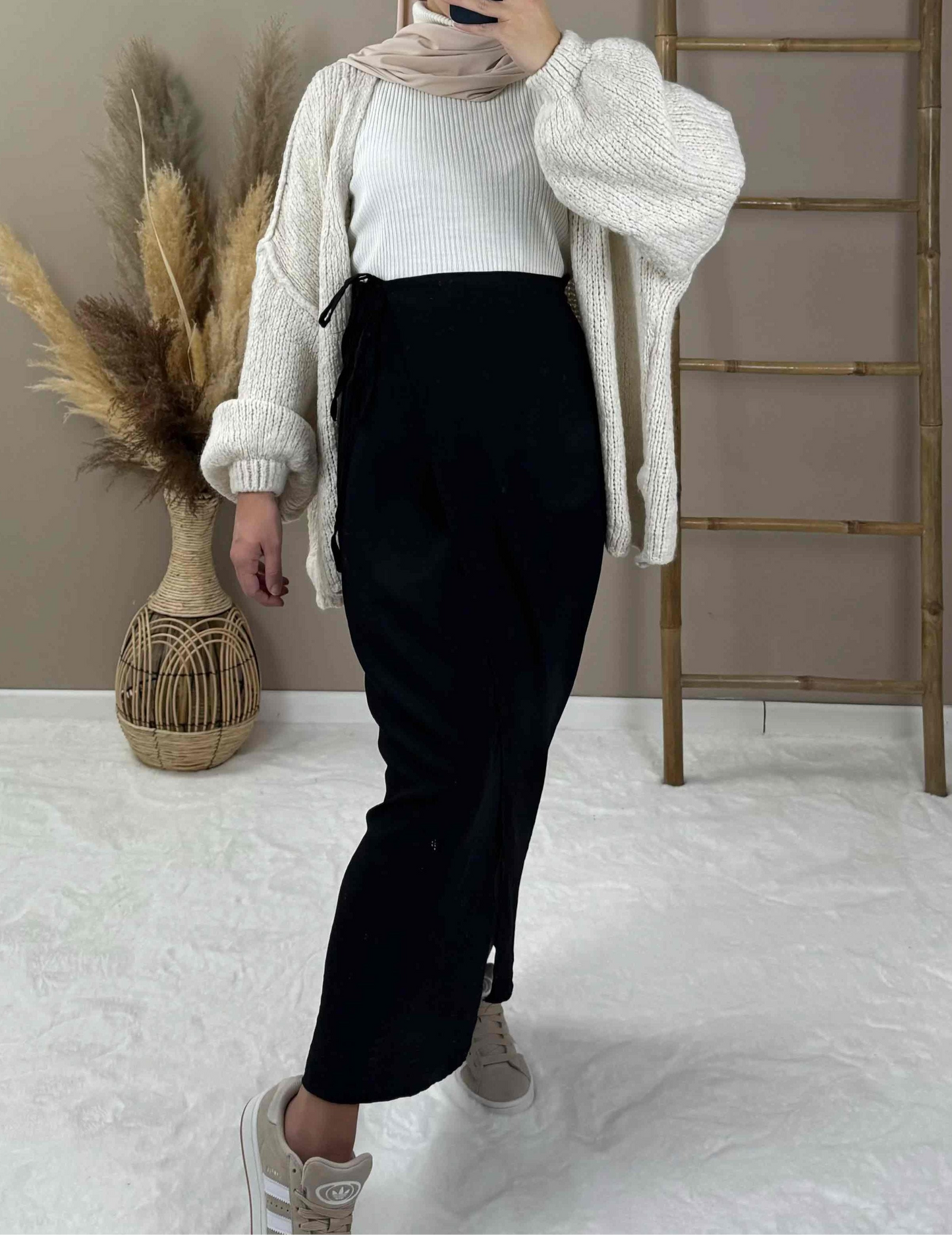 LONG WRAP SKIRT