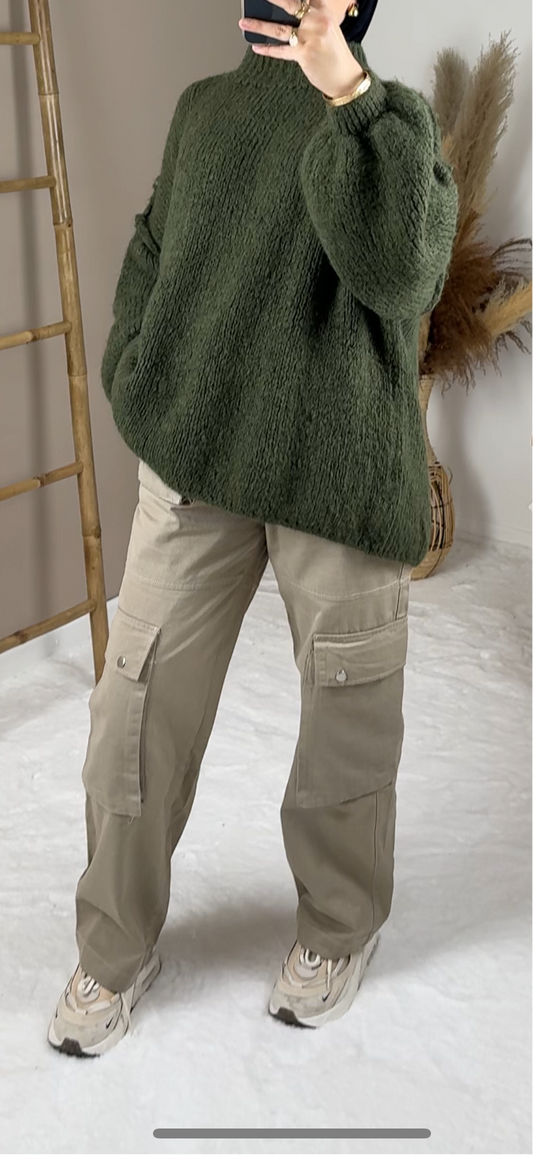 BEIGE CARGO PANTS