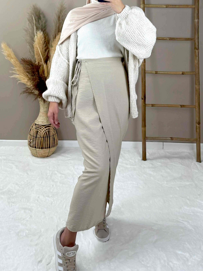 LONG WRAP SKIRT