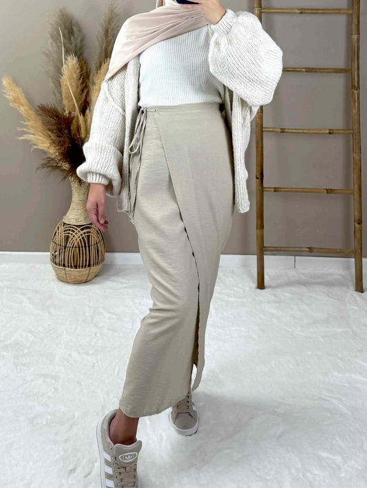 LONG WRAP SKIRT