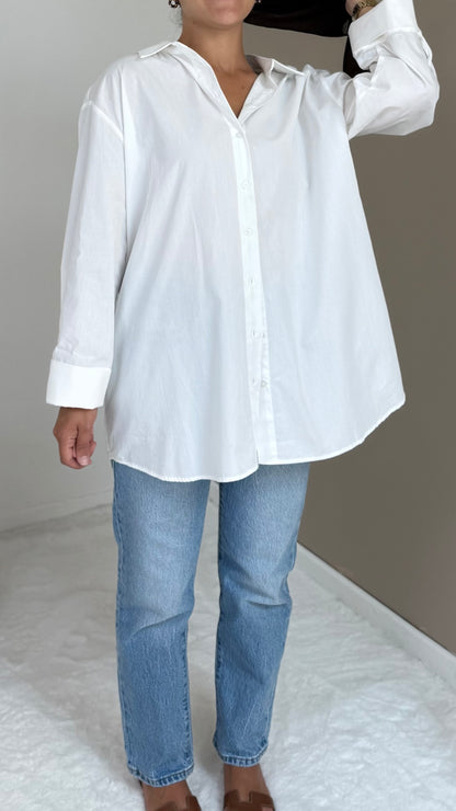 CHEMISE OVERSIZED BLANCHE