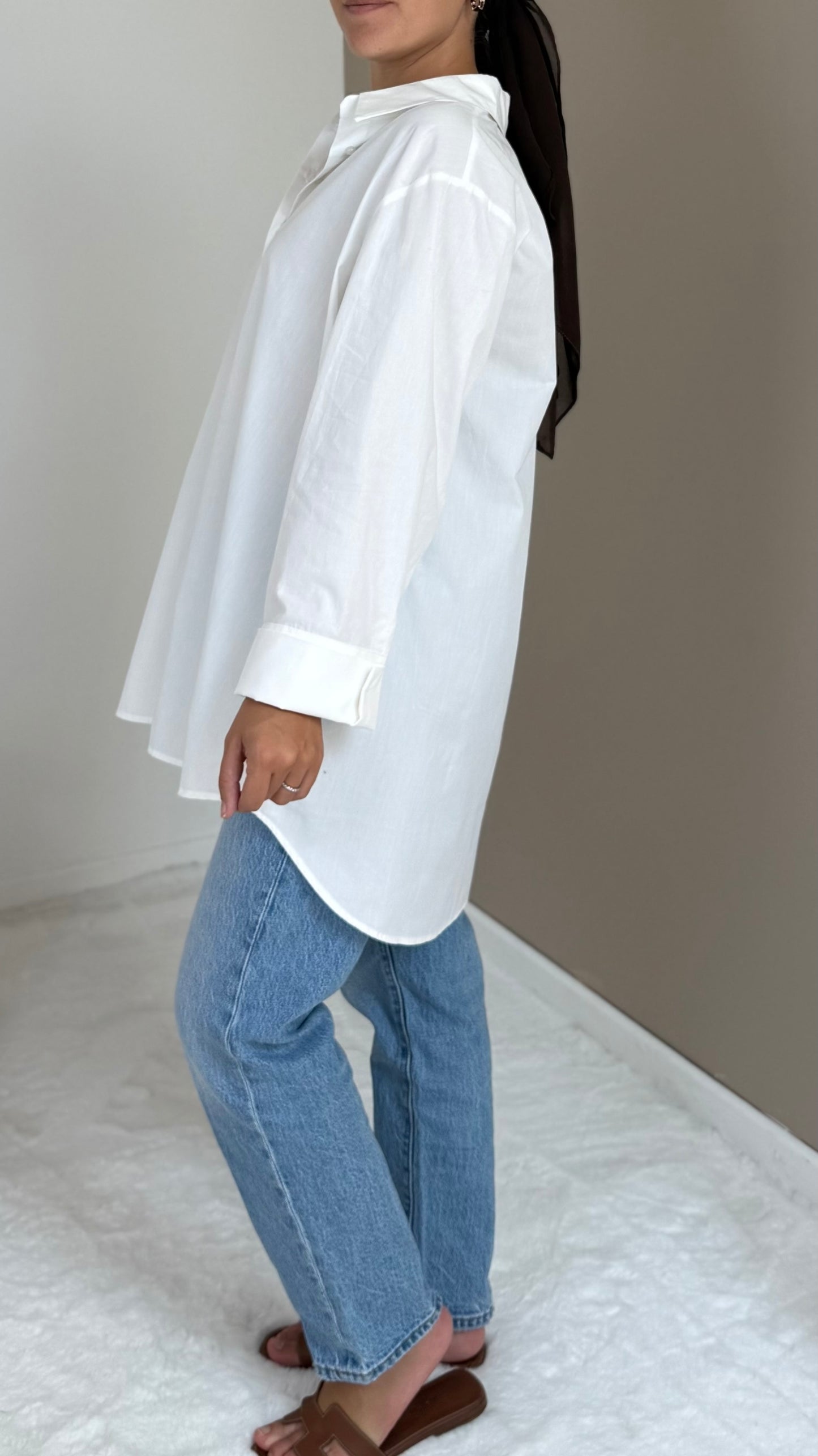 CHEMISE OVERSIZED BLANCHE