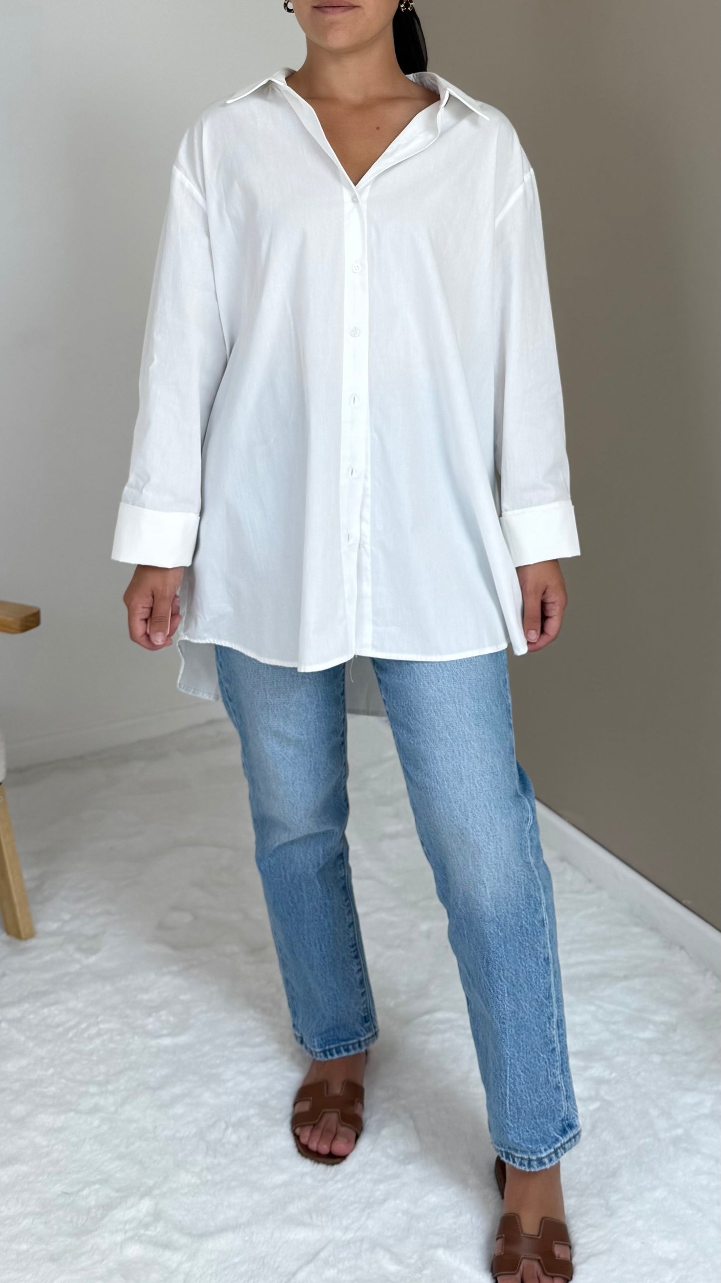 CHEMISE OVERSIZED BLANCHE