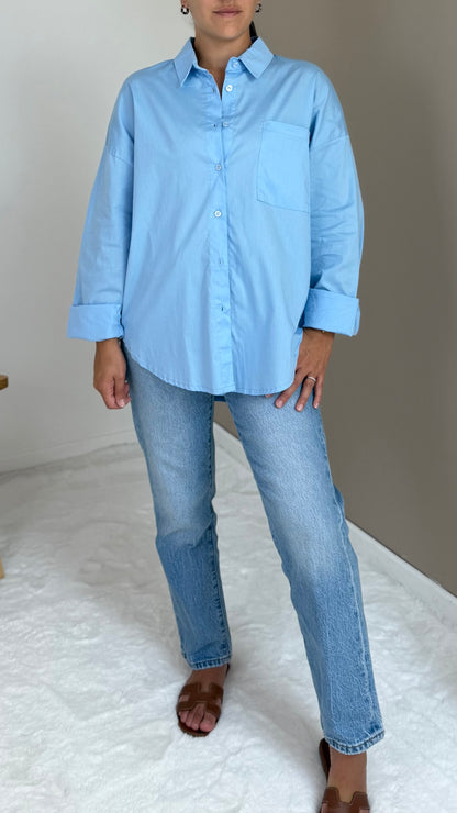 BLUE COTTON SHIRT