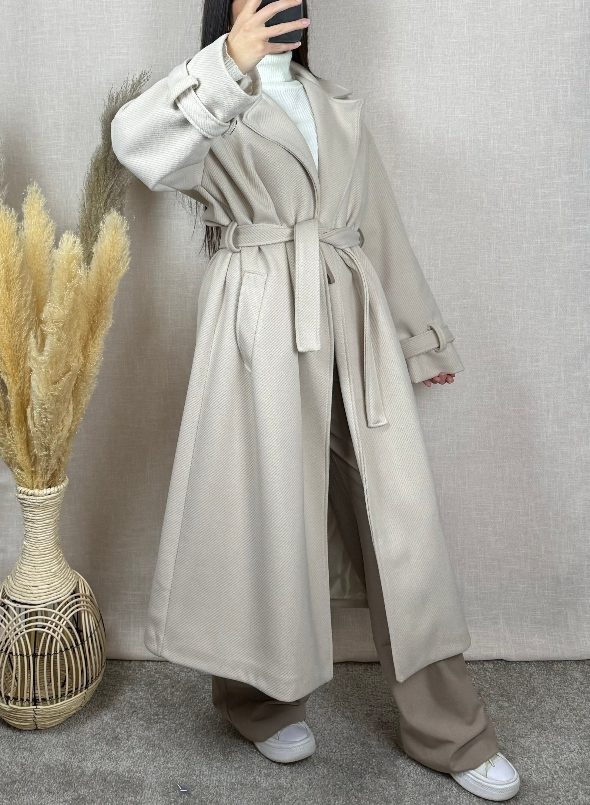 Manteau long beige - BE ALIYAH