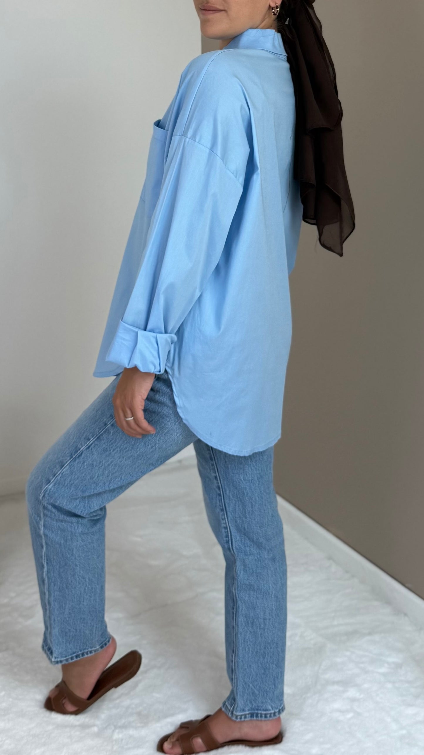 BLUE COTTON SHIRT