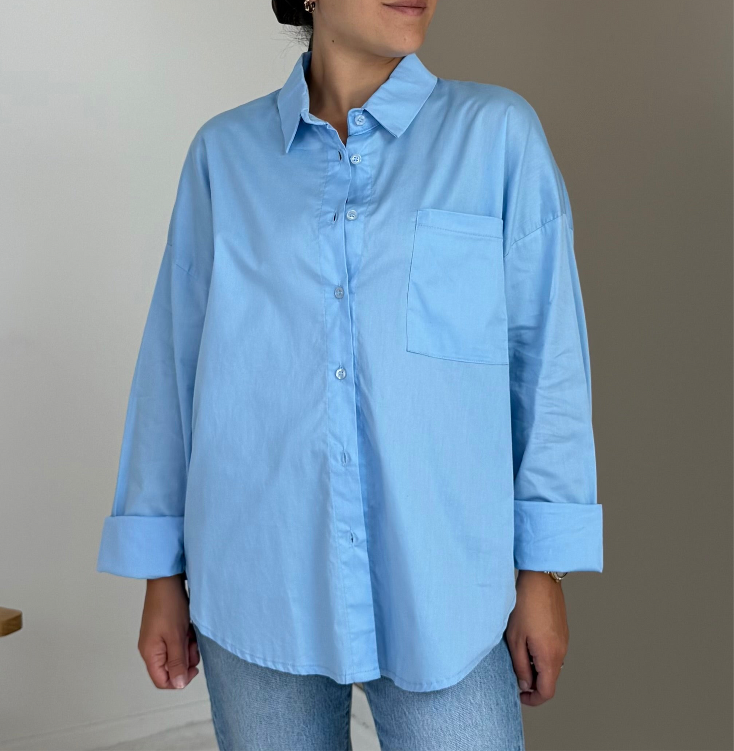 BLUE COTTON SHIRT