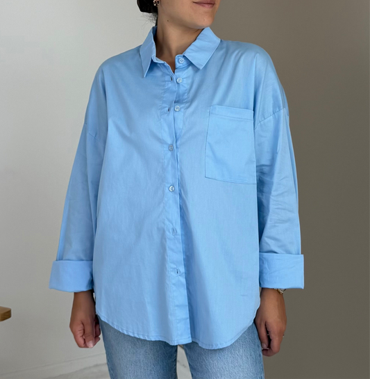 BLUE COTTON SHIRT