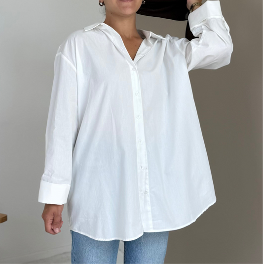 CHEMISE OVERSIZED BLANCHE