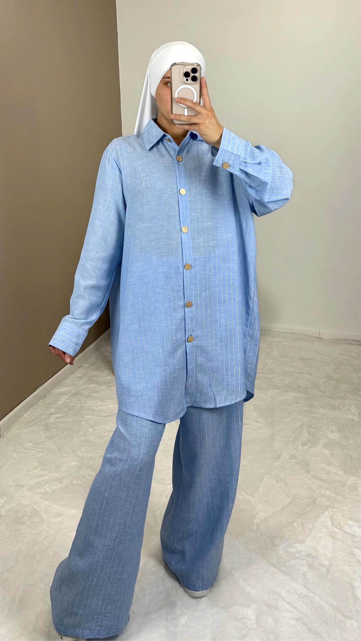 ENSEMBLE À RAYURES BLEU