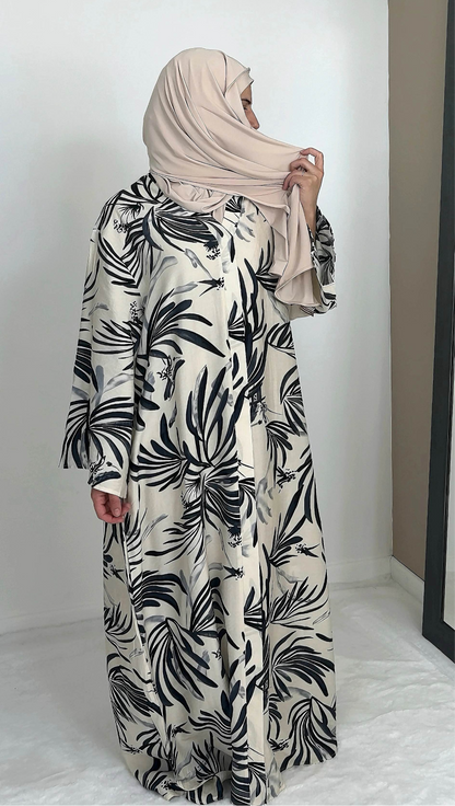 LONG BLACK PATTERN DRESS