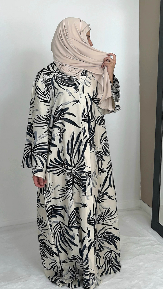 LONG BLACK PATTERN DRESS