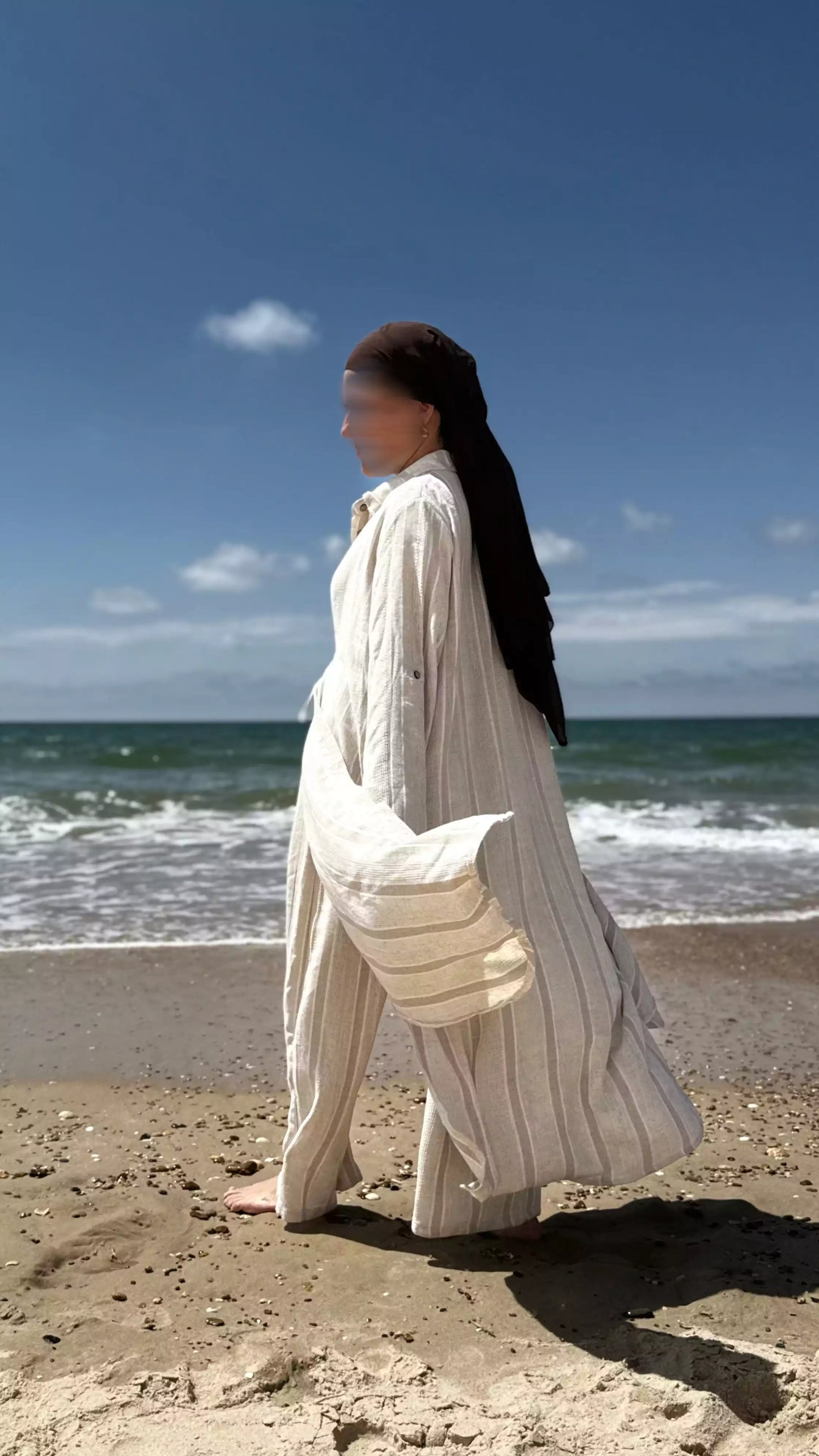 CHEMISE SABLE - COTON & LIN