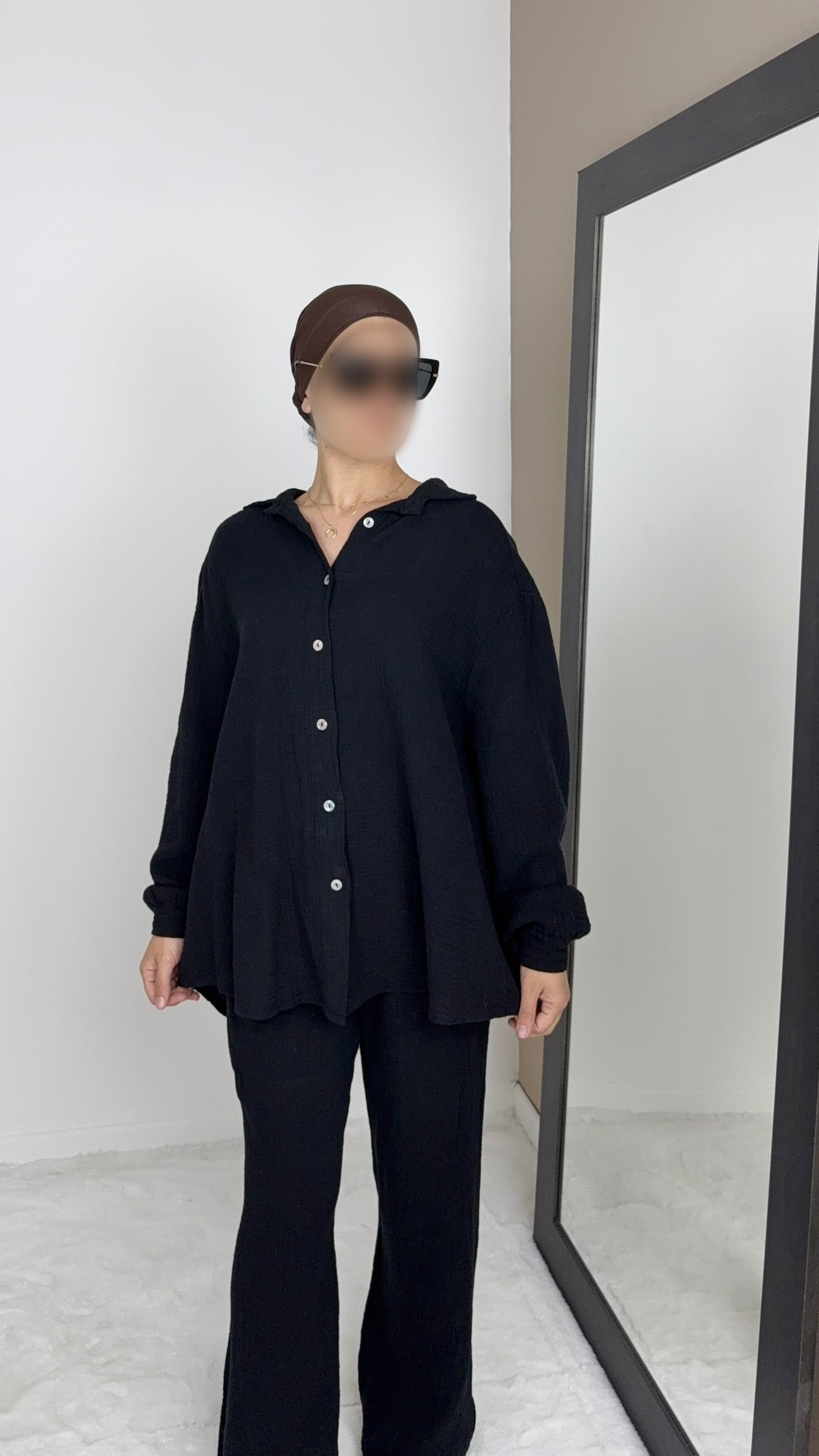 ENSEMBLE 100% COTON NOIR