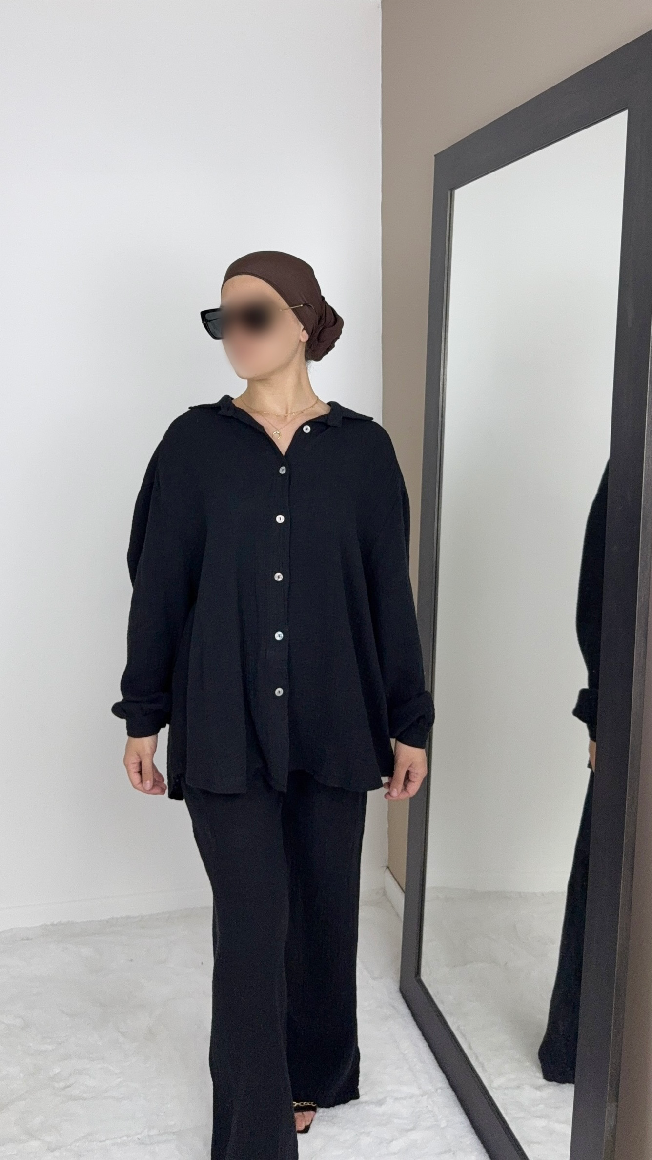 ENSEMBLE 100% COTON NOIR