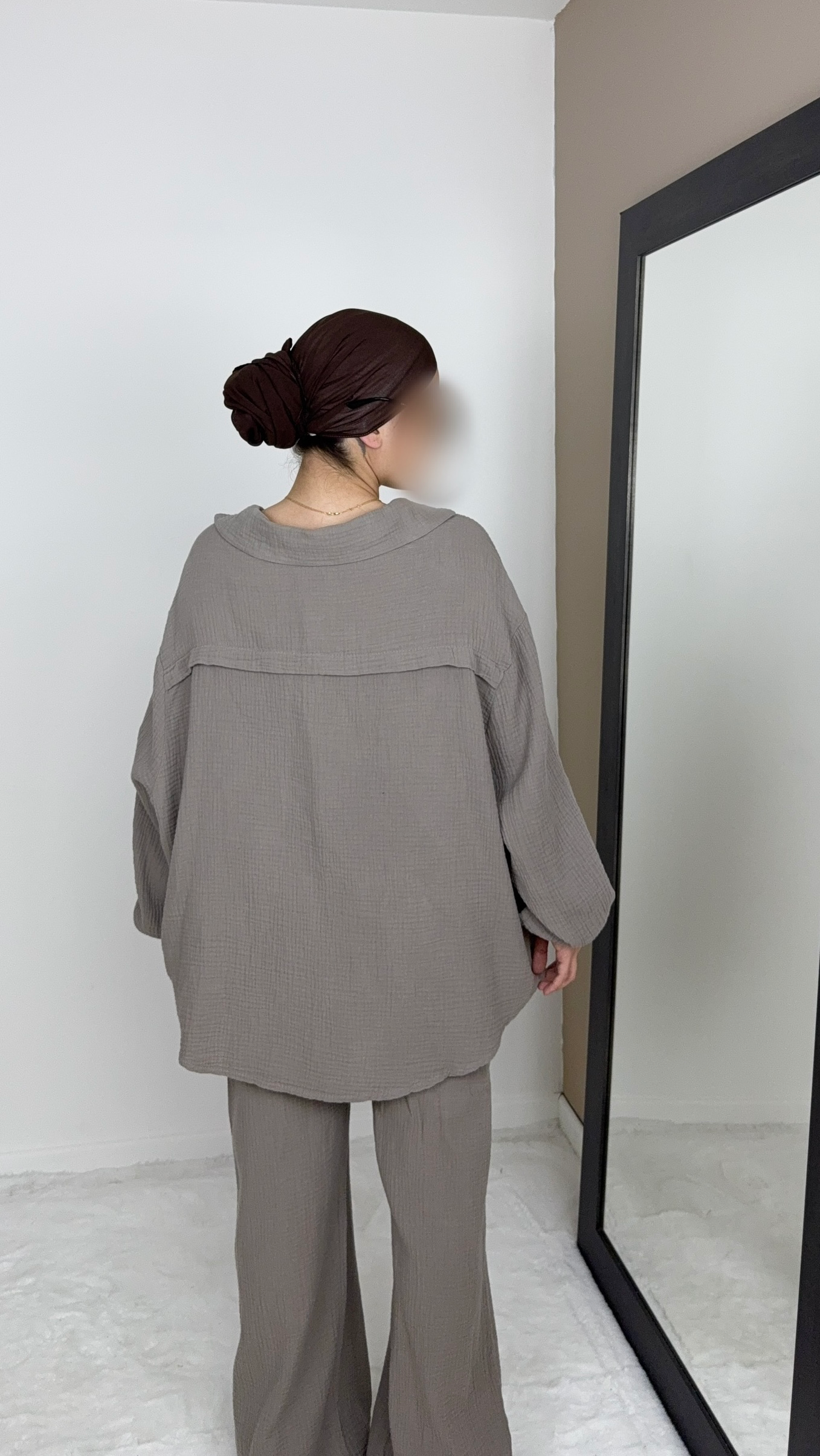ENSEMBLE 100% COTON TAUPE
