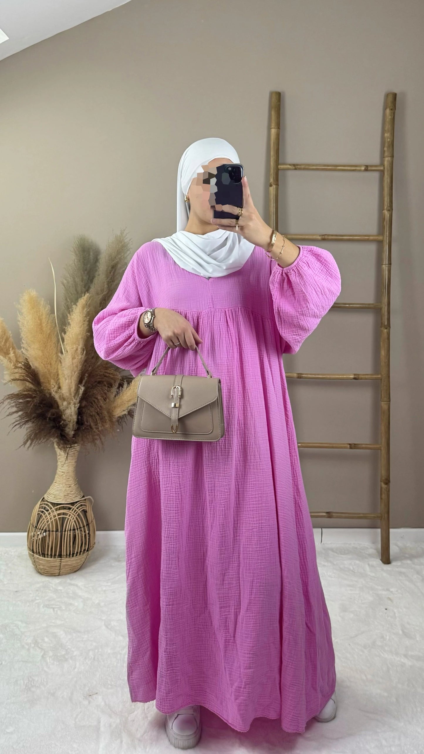 SAFIYA COTTON GAUZE DRESS