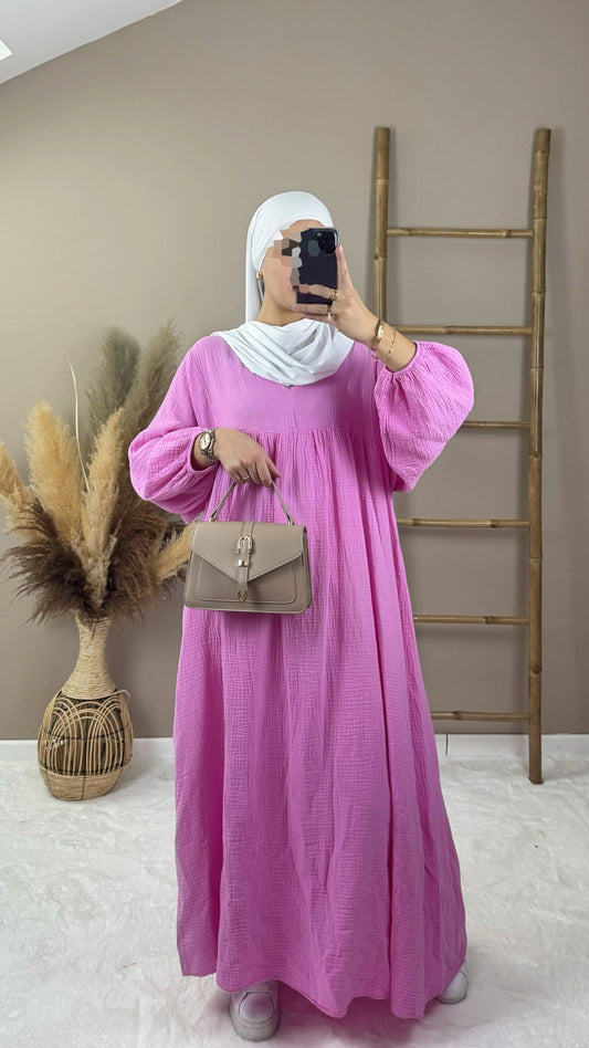SAFIYA COTTON GAUZE DRESS