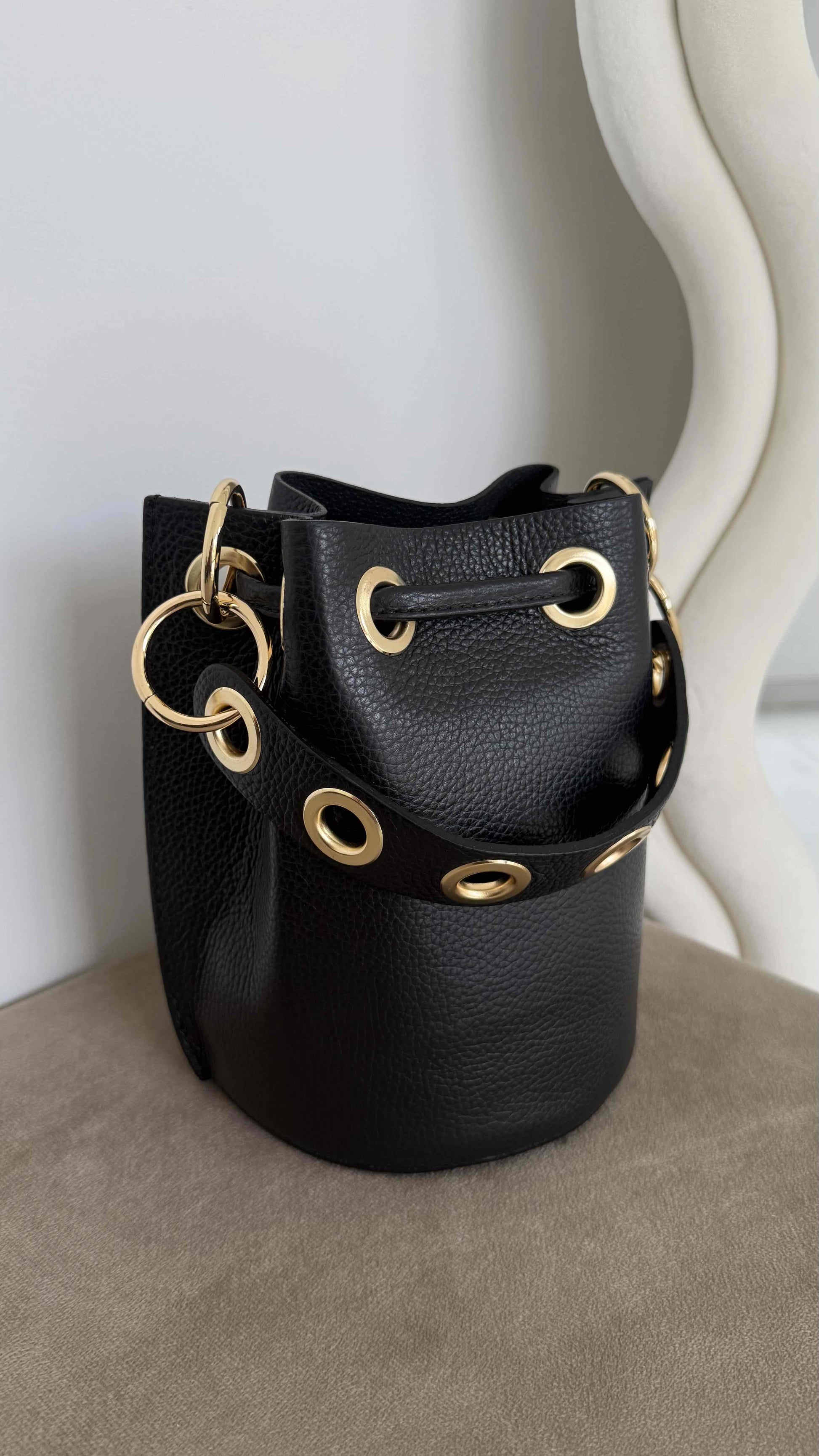 sac cuir véritable noir 