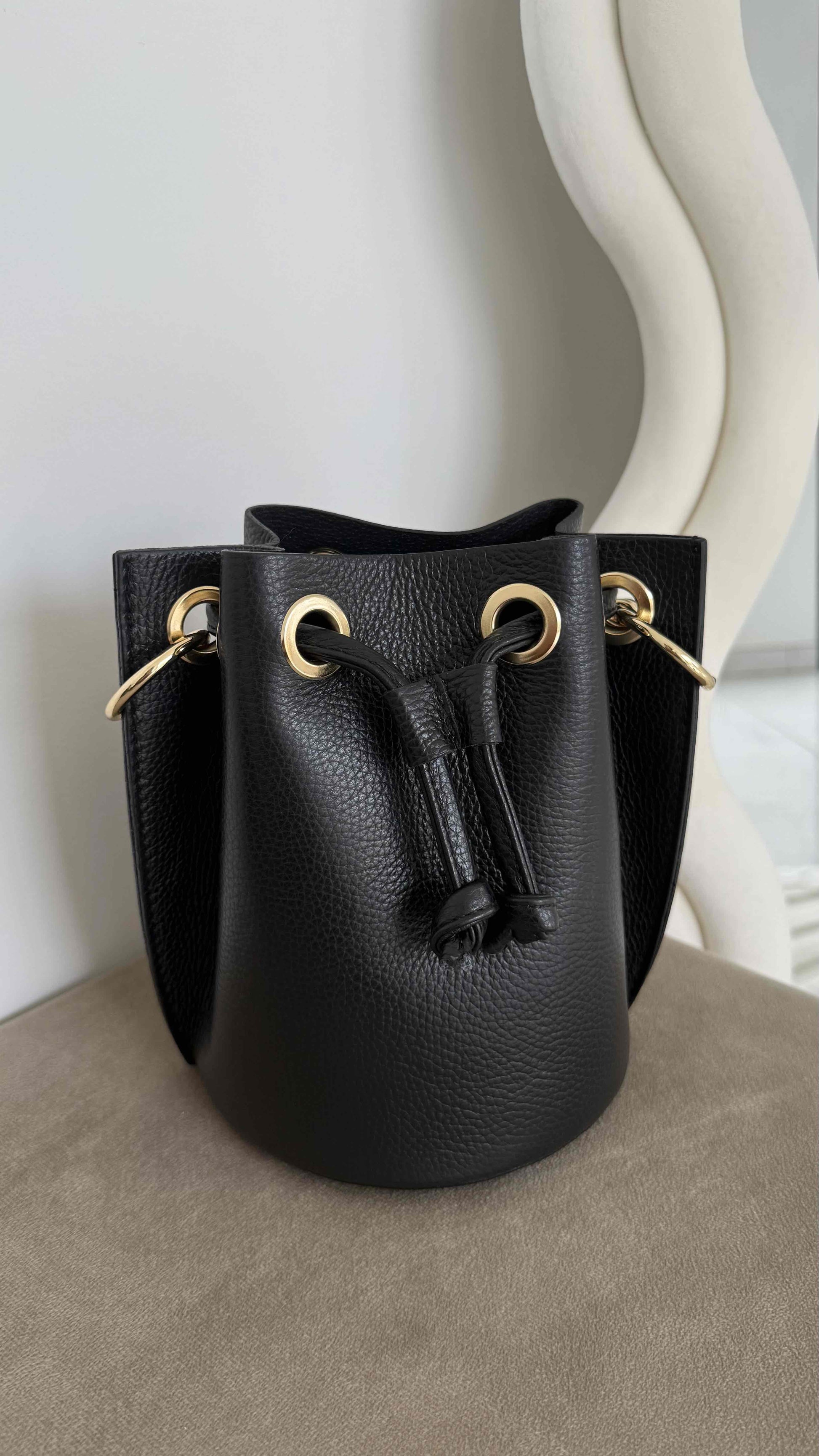 sac cuir véritable noir 
