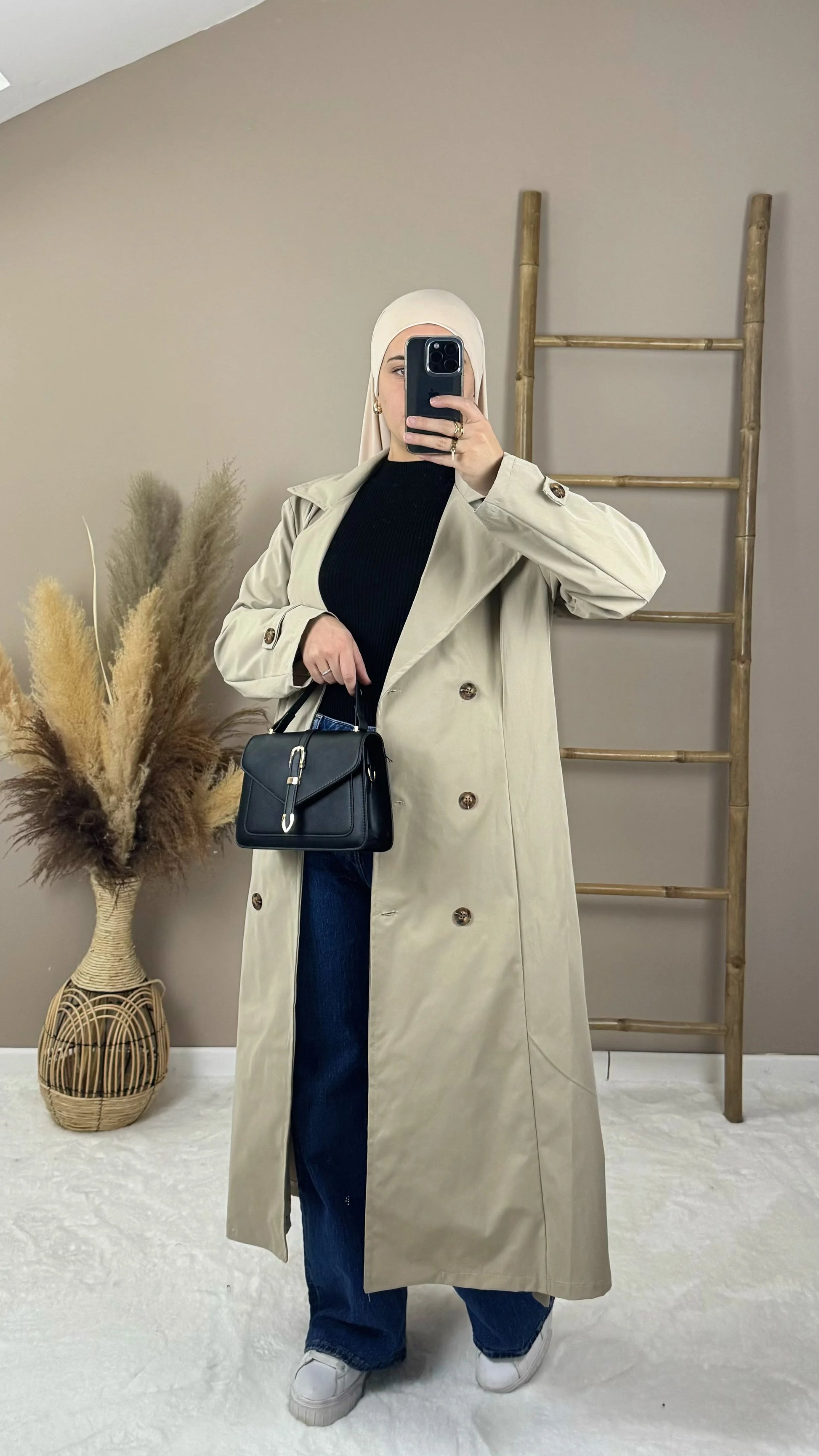 trench coat beige long