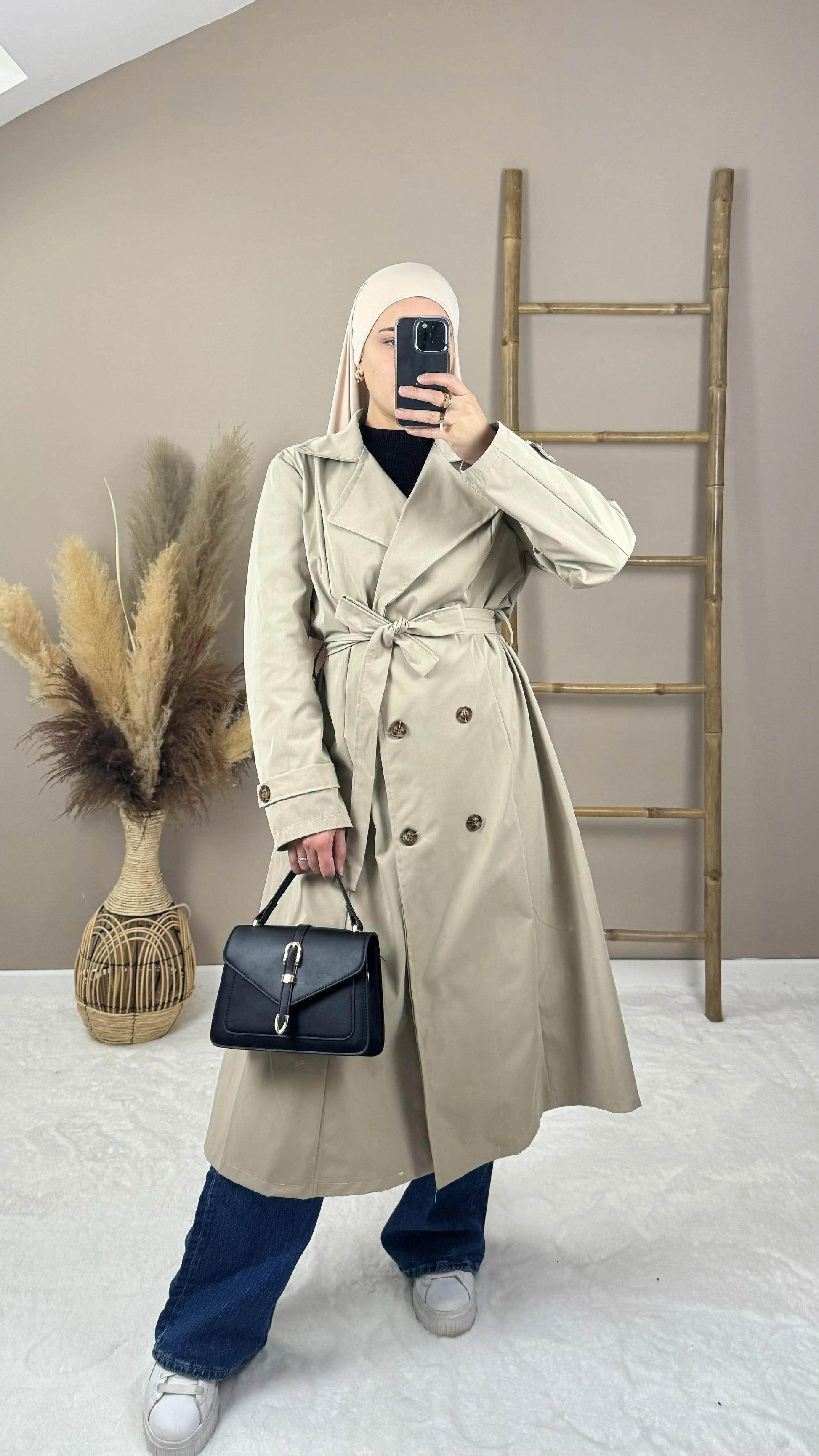trench coat beige long