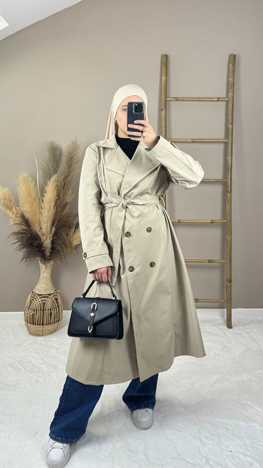 trench coat beige long